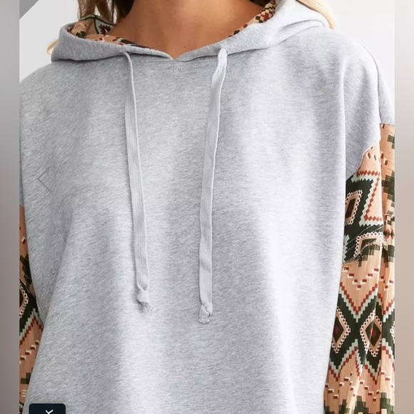 Pieced Aztec hoodie